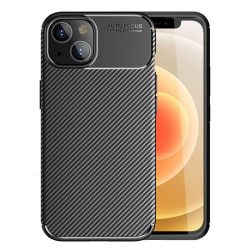 Vennus Carbon Elite szilikon hátlap  - iPhone 15 Plus (6.7") - fekete