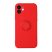 Vennus gyűrűs szilikon hátlap - iPhone 6 / 6s - piros