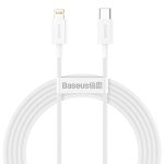   Baseus Superior Type-C / Lighting Adat és Töltőkábel - 2m / 20W - fehér