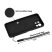 Vennus gyűrűs szilikon hátlap - iPhone 12 Pro Max (6.7") - fekete