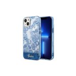   Guess hátlap - GUHCP14SHGPLHB - iPhone 14 (6.1") - Porcelain Collection - kék
