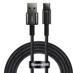   Baseus Tungsten PD 66W USB / Type - C Adat és Töltőkábel (CATWJ-C01) - 2 méter - Fekete