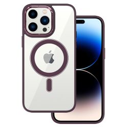 Tel Protect Magnetic Clear hátlap - iPhone 13 (6.1") - Cherry