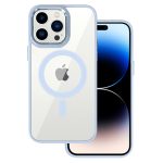   Tel Protect Magnetic Clear hátlap - iPhone 14 (6.1") - Világos kék