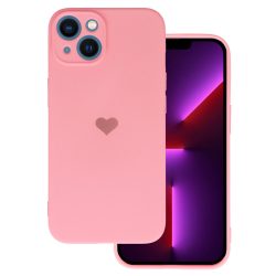 Vennus szilikon Lite hátlap - iPhone 13 Mini (5.4") - szivecske - Pink