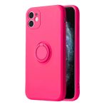   Vennus gyűrűs szilikon hátlap - iPhone 13 Mini (5.4") - pink