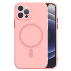 TEL PROTECT Magsilicone szilikon tok - iPhone 14 (6.1") - rózsaszín