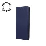   Géniusz bőr flip tok - Xiaomi Redmi Note 11 4G / Note 11s 4G - kék