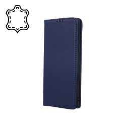 Géniusz bőr flip tok - Xiaomi Redmi Note 11 4G / Note 11s 4G - kék