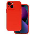  Camshield Soft Szilikon Hátlap - Iphone 15 Pro (6.1") - piros