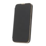   Smart Gold Frame Mag flip tok - iPhone 13 Pro (6.1") - fekete