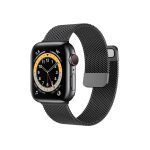 Fém szíj (vékony) - Apple Watch 38 / 40 / 41 mm - fekete