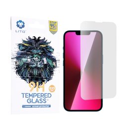 Ütésálló kijelzővédő üvegfólia Lito 2.5D - iPhone 13 / 13 Pro / 14 / 16e (6.1")