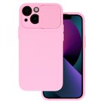   Camshield Soft Szilikon Hátlap -  iPhone 13 (6.1") - Rózsaszín
