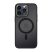 Tel Protect Magsafe Carbon hátlap - iPhone 13 (6.1") - fekete/zöld
