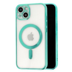 TEL PROTECT Magsafe Luxury szilikon tok - iPhone 13 Mini (5.4") - menta