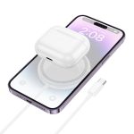   Borofone BQ27 mágneses vezeték nélküli töltő - Magsafe kompatililis - 15W - fehér