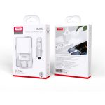   XO hálózati gyors töltő CE02C 2xUSB + USB - lightning kábellel 2.1A -  fehér
