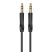 Audió adapter - Borofone - 1 méter (3.5 mm jack-jack) - fekete