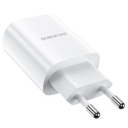 Borofone Wall - BN1 Innovative - USB hálózati töltő - 2,1A - fehér
