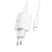 Borofone Wall BN13 Type-C - PD 30W hálózati töltő szett Type-C - Lightning kábellel - fehér
