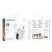 Borofone Earphones bluetooth TWS FQ2 - fehér