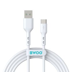 Bwoo BO-X172C USB / type-c Adat és Töltőkábel - 1m/3A - Fehér
