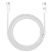 Blavec Candy braided USB / Lightning Adat és Töltőkábel (CCA-UL24W20) - 2.4A / 2 méter Apple Carplay - Fehér