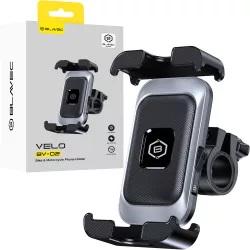 Blavec BV-02 biciklis tartó 4,7"- 6.8" méretű telefonokhoz - ezüst - fekete