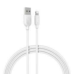 Borofone BX14 LinkJet USB / Lightning Adat és Töltőkábel - 2,4A / 1 méter - Fehér