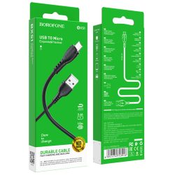 Borofone BX51 Triumph töltőkábel USB - MicroUSB - 1m - 2,4A - fekete
