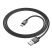 Borofone BX87 Sharp USB / Type-C Adat és Töltőkábel - 3A / 2 méter - Fekete