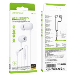 Borofone vezetékes headset BM84 jack 3,5 mm - fehér
