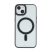 Satin Clear Magsafe szilikon hátlap - iPhone 13 (6.1") - fekete