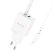 Borofone hálózati töltő BN7 - USB+Type-C - QC3.0 20W - Type-c - Lightning kábellel - fehér