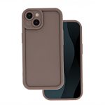 Rim TPU hátlap - iPhone 16 (6.1") - barna