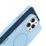 Glitter Magsafe Slim szilikon tok - iPhone 16 Pro (6.3") - világoskék