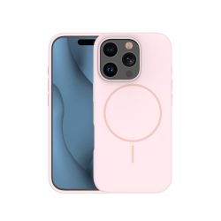Magsafe Slim szilikon tok - iPhone 16 Plus (6.7") - rózsaszín