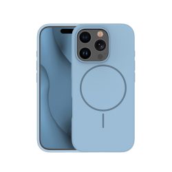 Magsafe Slim szilikon tok - iPhone 17 Pro (6.3") - világoskék