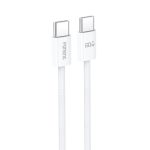   Foneng X110 type-c / type-c Adat és Töltőkábel - 60W - 1,2 méter - fehér