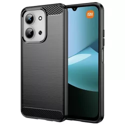 Carbon Lux szilikon hátlap - Honor X6b - fekete 