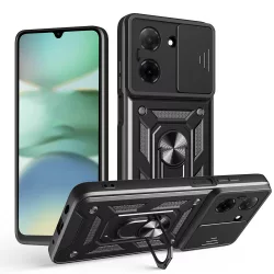 Slide Armor Szilikon hátlap - Honor X6b - fekete