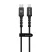 Blavec Cable Raptor USB / Lightning Adat és Töltőkábel (CRA-UL24BG10) - 2,4A / 1 méter - Fekete - szürke