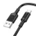 Borofone BX111 Feliz USB / Type-c Adat és Töltőkábel - 3A / 1 méter - Fekete