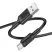 Borofone BX111 Feliz USB / Type-c Adat és Töltőkábel - 3A / 1 méter - Fekete