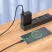 Borofone BX111 Feliz USB / Type-c Adat és Töltőkábel - 3A / 1 méter - Fekete