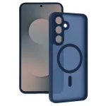   Aura Matte Magsafe szilikon hátlap  - Samsung Galaxy S25 FE / S731 -  kék