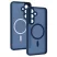 Aura Matte Magsafe szilikon hátlap  - Samsung Galaxy S25 FE / S731 -  kék