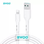   Bwoo BO-X172L USB / Lightning Adat és Töltőkábel - 1m/3A - Fehér