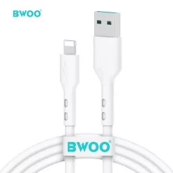 Bwoo BO-X172L USB / Lightning Adat és Töltőkábel - 1m/3A - Fehér